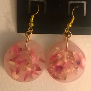 Homemade resin earrings